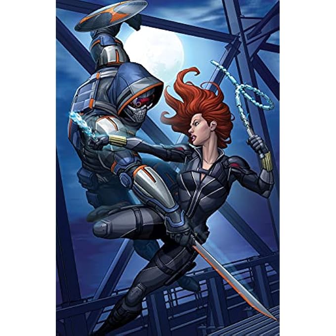33040 MARVEL BLACK WIDOW AND TASKMASTER LENTICULAR PUZZLE 200 PIECES, MULTICOLOURED